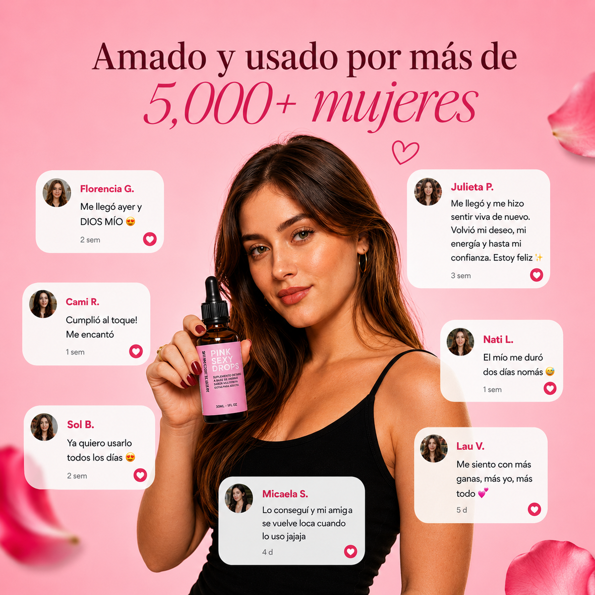 Vigorizante Femenino - Pink Sexy Drops 30 ML